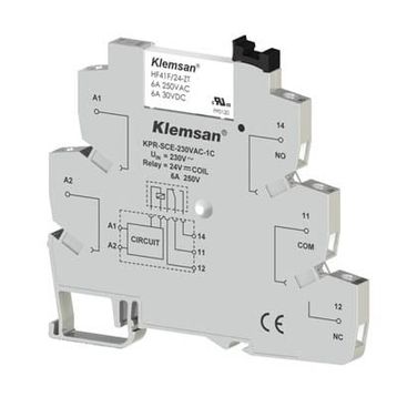Klemsan 270850 KPR-SCE-230 VAC DC-1C PLC Röle
