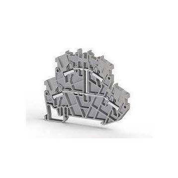 Klemsan 307239 2 Katlı Gri Yaylı 1 Giriş 3 Çıkış 2.5 mm Klemens