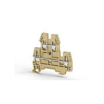Klemsan 317100 2.5 mm Bej İki Katlı 1 Giriş 1 Çıkış Klemens
