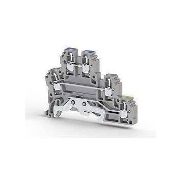Klemsan 324209 PUK 2T 2.5 mm Gri Vidalı Üç katlı Klemens