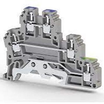 Klemsan 324209 PUK 2T 2.5 mm Gri Vidalı Üç katlı Klemens