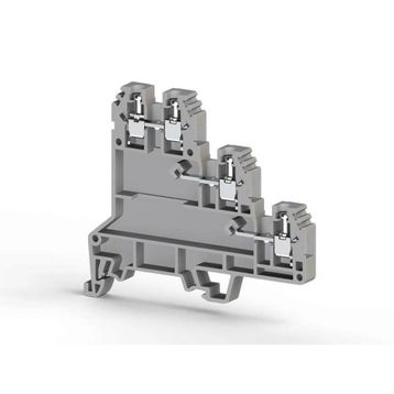 Klemsan 324409 PUK 3S 2.5 mm Üç Katlı Gri Vidalı Klemens