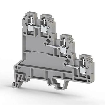 Klemsan 324409 PUK 3S 2.5 mm Üç Katlı Gri Vidalı Klemens