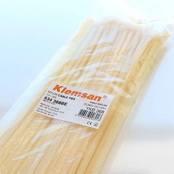 Klemsan YKB 368 4.8x368 Beyaz 100 Adet Kablo Bağı