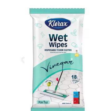 Klerax Tek Kullanımlık Sirkeli Islak Yer Bezi