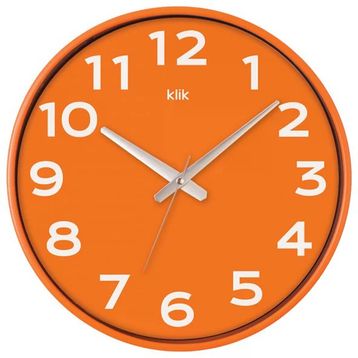 Klik Simplex 38 cm Turuncu Duvar Saati