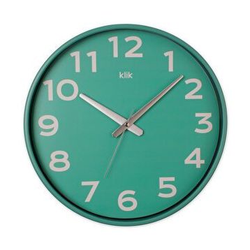 Klik Simplex 38 cm Yeşil Duvar Saati