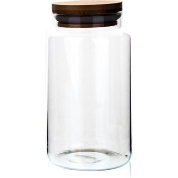 KLT Yv Boğumlu 800 ml Ahşap Kapaklı Kavanoz