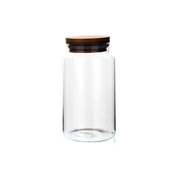 KLT Yv Boğumlu 800 ml Ahşap Kapaklı Kavanoz