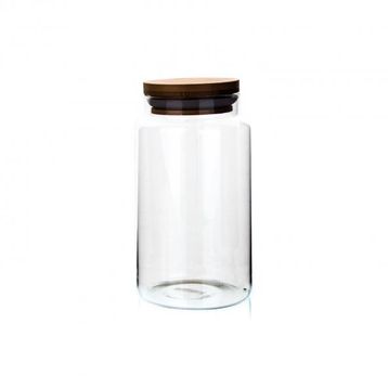 KLT Yv Boğumlu 800 ml Ahşap Kapaklı Kavanoz