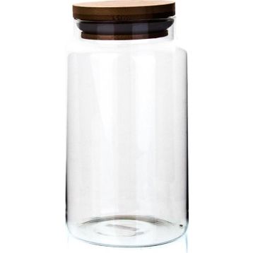 KLT Yv Boğumlu 800 ml Ahşap Kapaklı Kavanoz