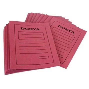 Km Tam Kapak Karton Pembe 50'li Paket Dosya