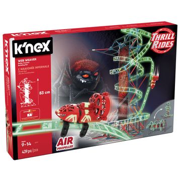 KNEX 45717 Web Weaver Roller Coaster Motorlu Set