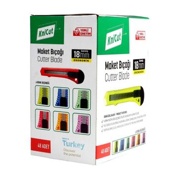 Knicut MB52109 18 mm Geniş Maket Bıçağı