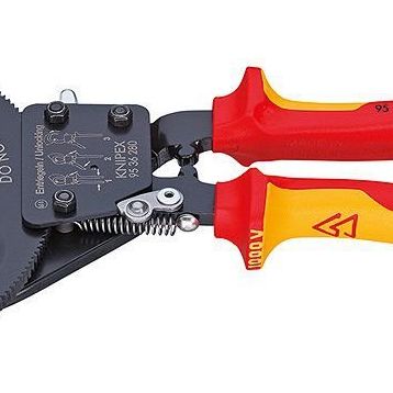 Knipex 95 36 280 mm Cırcır Mekanizmalı Kablo Kesme Makası