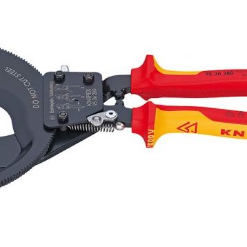 Knipex 95 36 280 mm Cırcır Mekanizmalı Kablo Kesme Makası