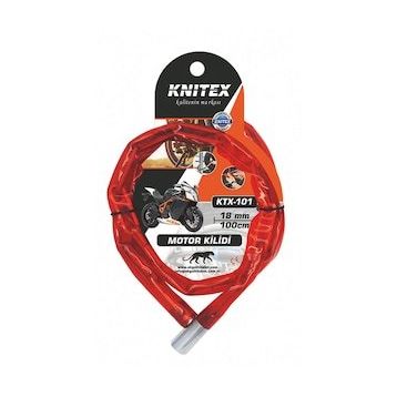 Knitex KTX-101 Kırmızı Zincirli Motor Kilidi