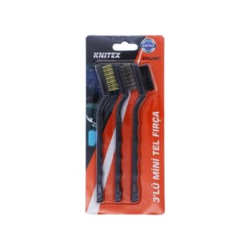 Knitex KTX-2487 3'lü Mini Tel Fırça