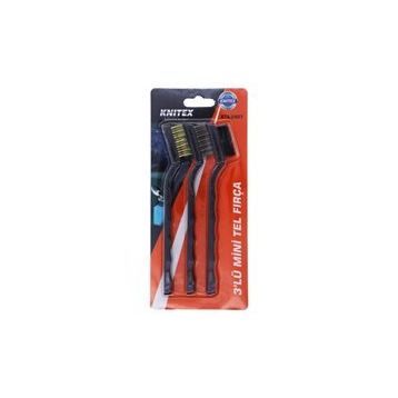 Knitex KTX-2487 3'lü Mini Tel Fırça