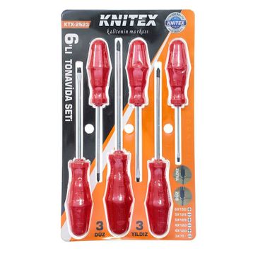 Knitex KTX-2523 6'lı Tornavida Seti