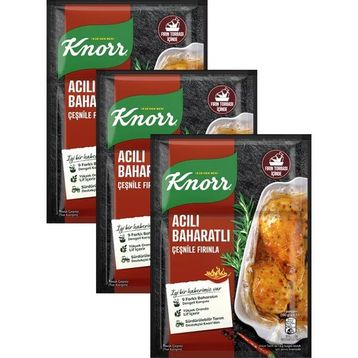 Knorr 31 gr Acılı Baharatlı Fırında Tavuk Çeşnisi (3 adet)