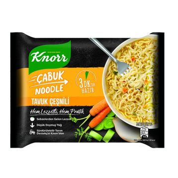 Knorr 66 gr Tavuk Çeşnili Çabuk Noodle (5 adet)