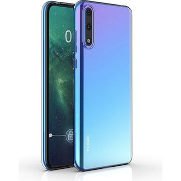 KNY Huawei Y8P Ultra İnce Şeffaf Silikon Cep Telefonu Kılıfı