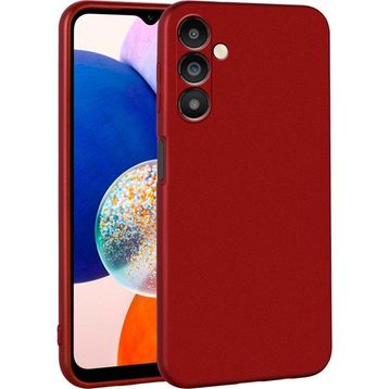 KNY Samsung Galaxy A54 İnce Mat Silikon Kırmızı Kılıf