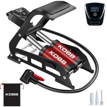 Kobb KB5402D Çift Pistonlu Dokunmatik Dijital Basınç Göstergeli Taşıma Kılıflı Ayak Pompası