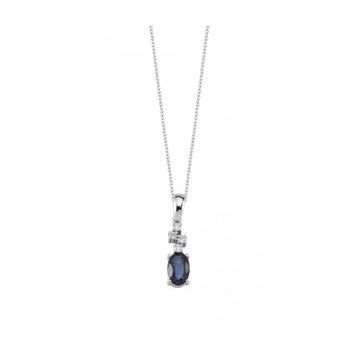 Koçak 0.60 Karat Safir Kadın Pırlanta Kolye