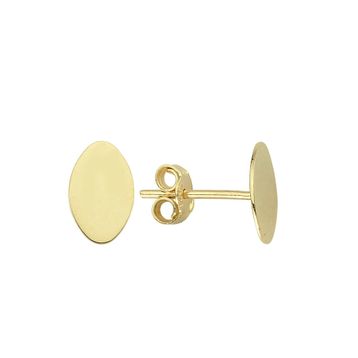 Koçak 14 Ayar Altın Oval Küpe