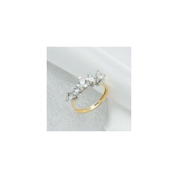 Koçak Gold 5141 14 Ayar Altın Beyaz Beştaş Yüzük