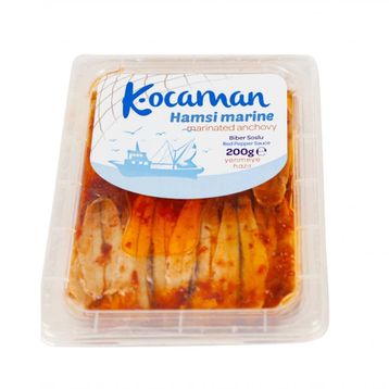 Kocaman Kırmızı Marine 200 g Biber Soslu Fileto Hamsi