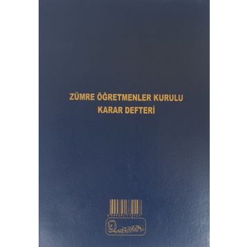 Kocaoluk Zümre Öğretmenler Kurulu 100 Yaprak Karar Defteri