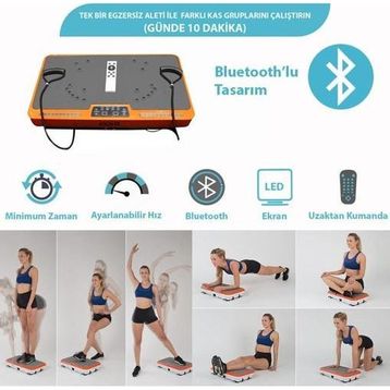 Kochler Shaper Titreşimli Bluetoothlu Kondisyon Aleti ve Egzersiz Aleti