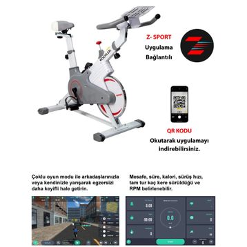 Kochler Spinning Bike Uygulama Bağlantılı Kondisyon Bisikleti ve Egzersiz Aleti