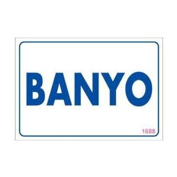 KOD:1688 Banyo 17.5x25 Uyarı Levhası