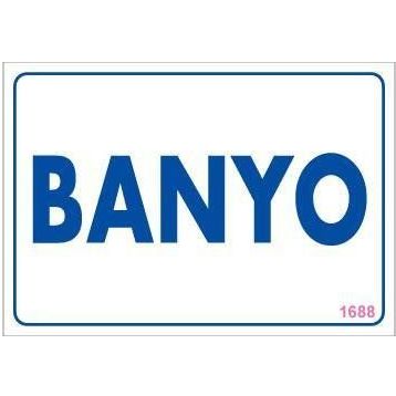 KOD:1688 Banyo 17.5x25 Uyarı Levhası
