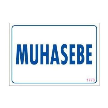 KOD:1773 Muhasebe 17.5x25 Uyarı Levhası