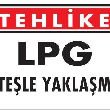 KOD:757 LPG Ateşle Yaklaşma 25x35 Uyarı Levhası