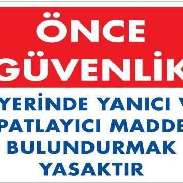 KOD:880 Yanıcı ve Parlayıcı Madde 25x35 Uyarı Levhası