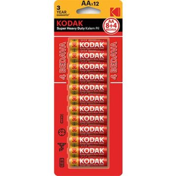 Kodak Çinko Karbon 12'li Kalem Pil