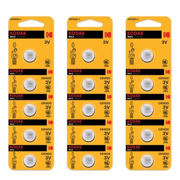 Kodak CR1620 15 Adet Max Lityum Para Pil