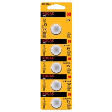Kodak CR2016 Ultra 5'li Lityum Pil