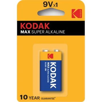 Kodak Max Alkalin Blister 9 Volt Pil