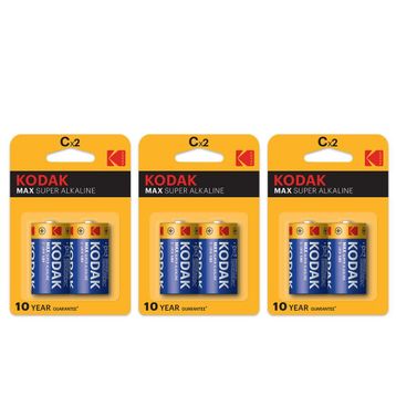 Kodak Max Super Alkaline 2x3 6 Adet Alkalin Orta Pil