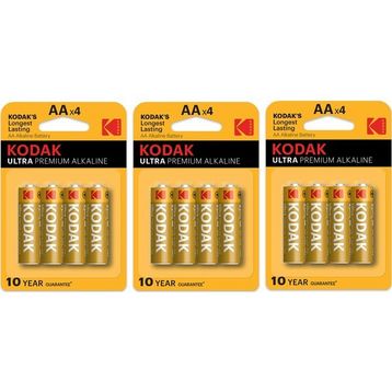 Kodak Ultra Premium 3x4 Alkalin Ince Pil