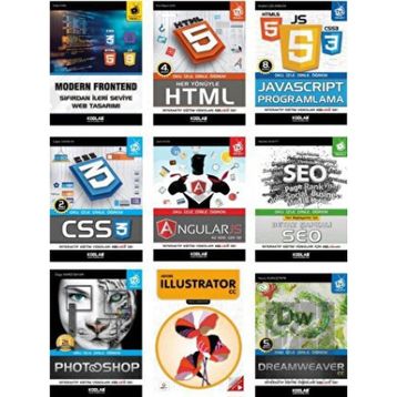 Kodlab Yayın Süper Modern Web Tasarım Seti (9 Kitap Takım)