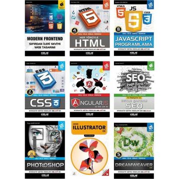 Kodlab Yayın Süper Modern Web Tasarım Seti (9 Kitap Takım)