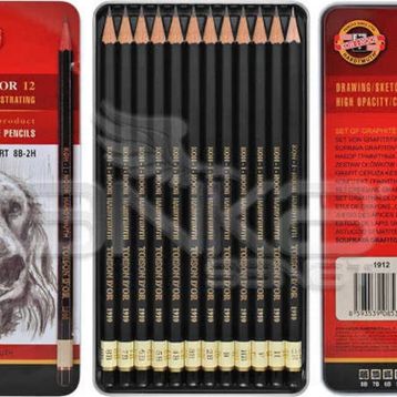 Koh-i Noor 1900 Toison Dor 12 Dereceli Art 8B-2H 1912 Kalem Seti